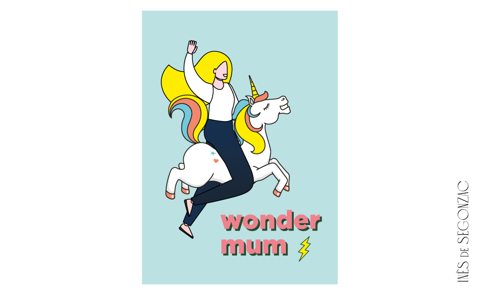 3 cartes Wonder Mum - 651