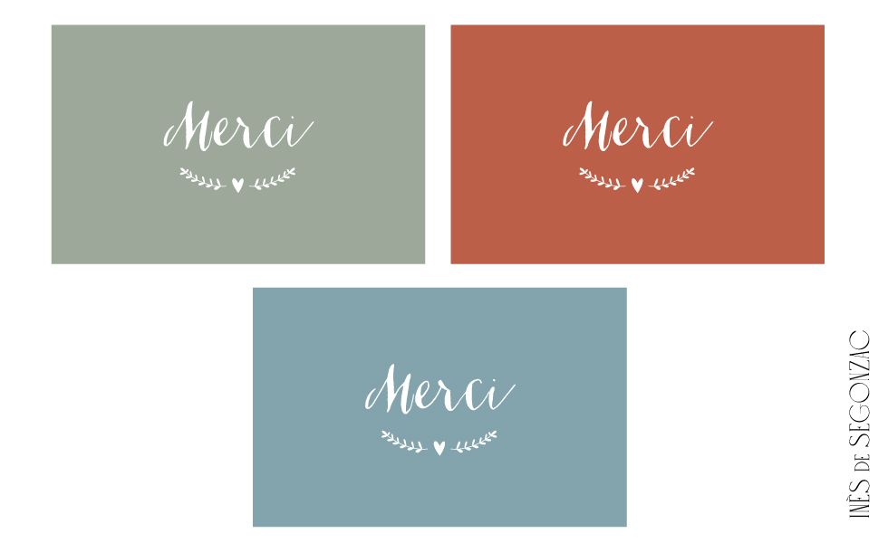 3 cartes Merci - 676