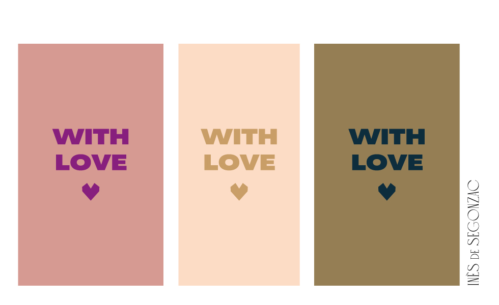3 cartes With Love - 904