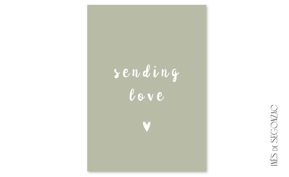 3 cartes Sending love - 907