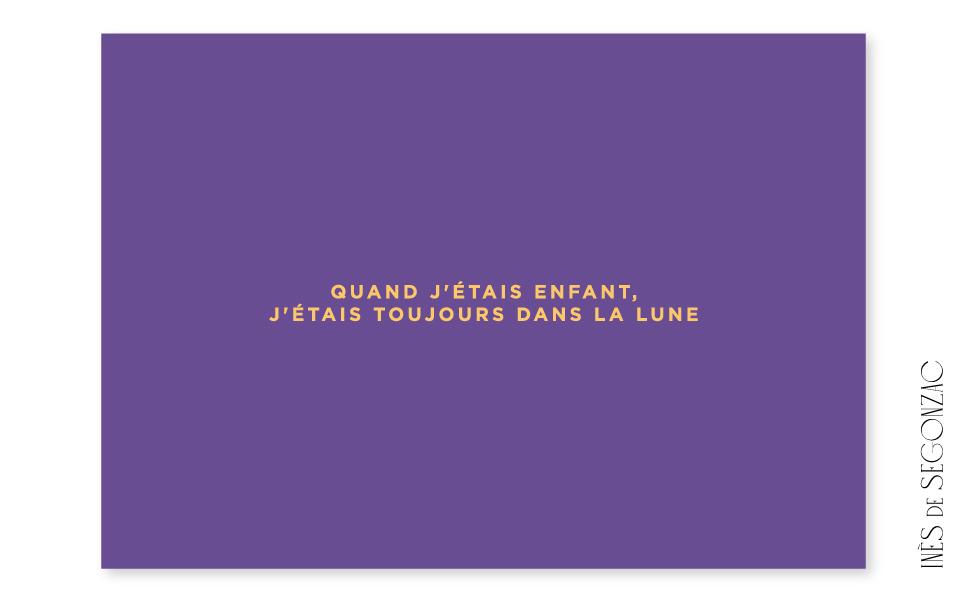 Quand j'étais enfant, j'étais toujours dans la lune - 1304