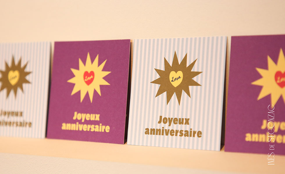 2 cartes Joyeux anniversaire - 1943