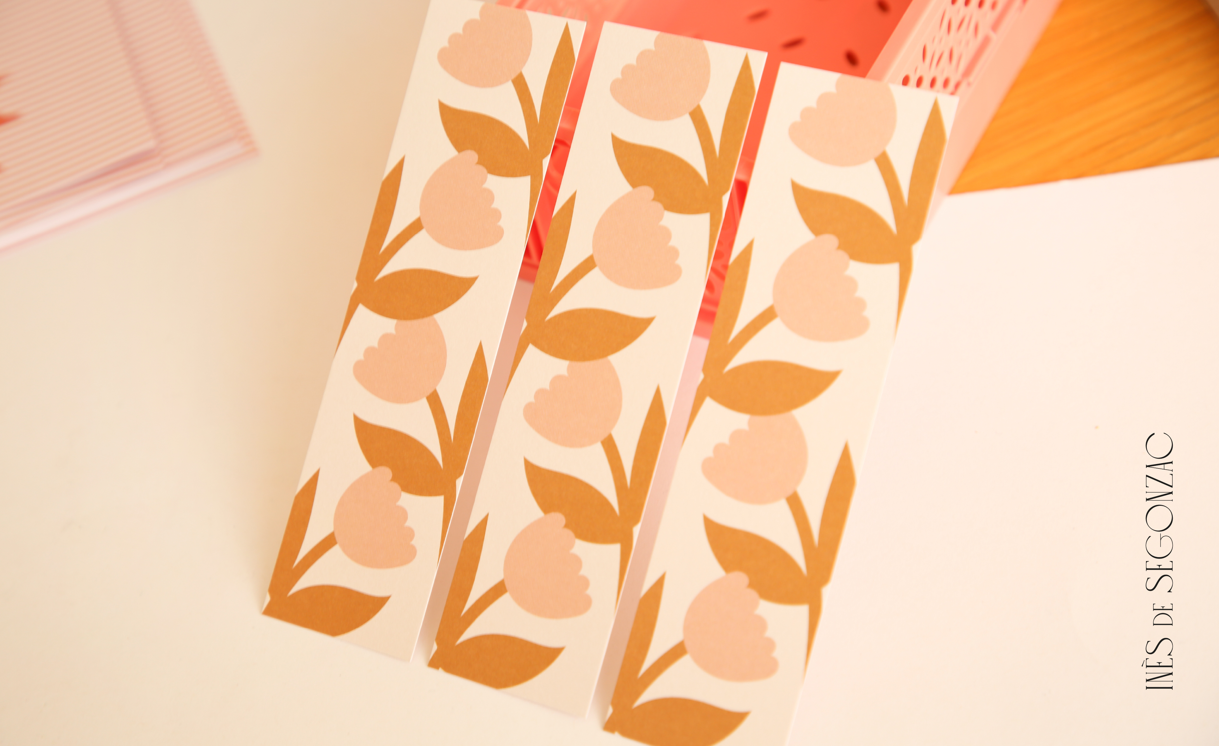Marque-pages fleurs - 2025