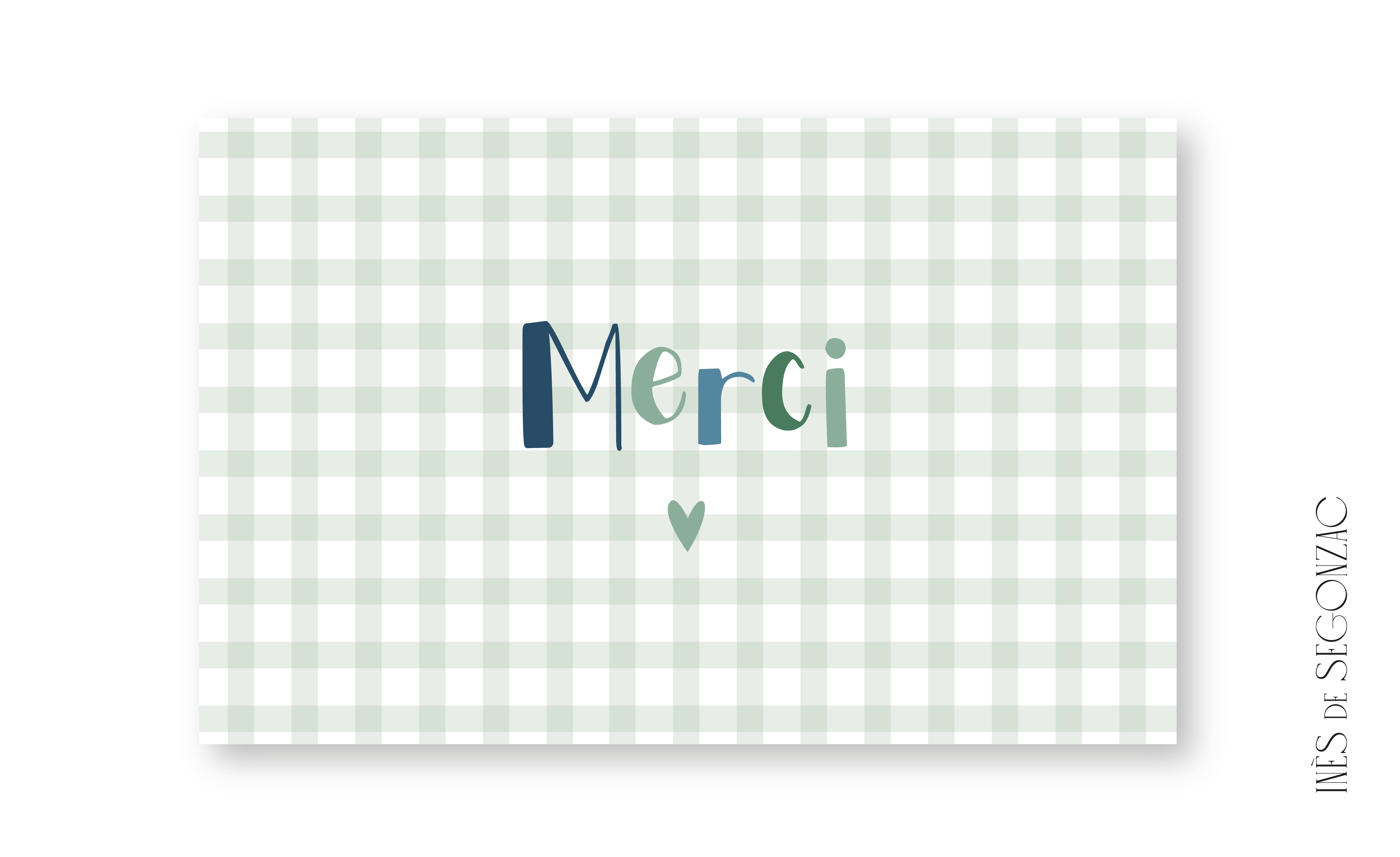 5 cartes merci - 3011