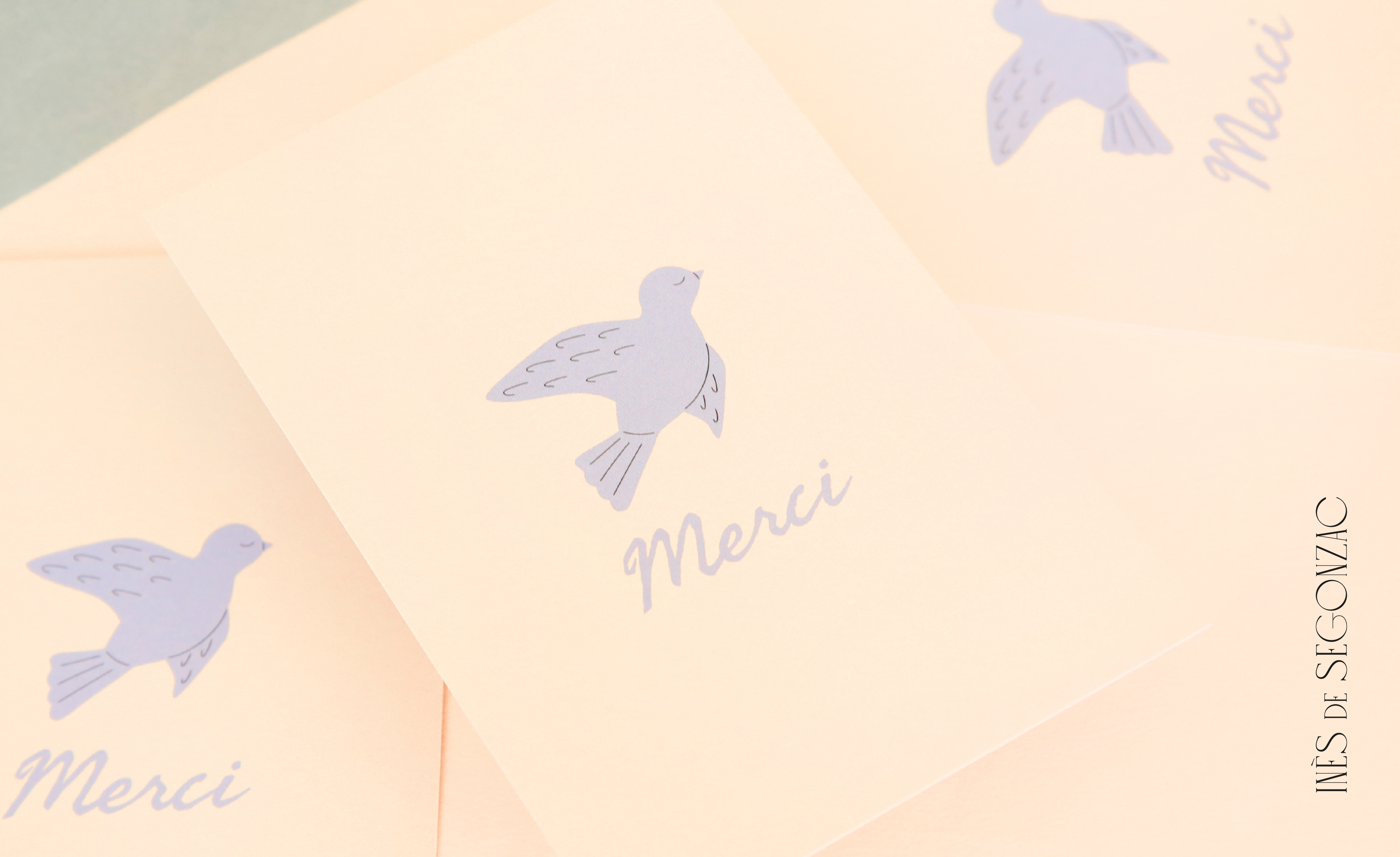 5 cartes merci - 3015