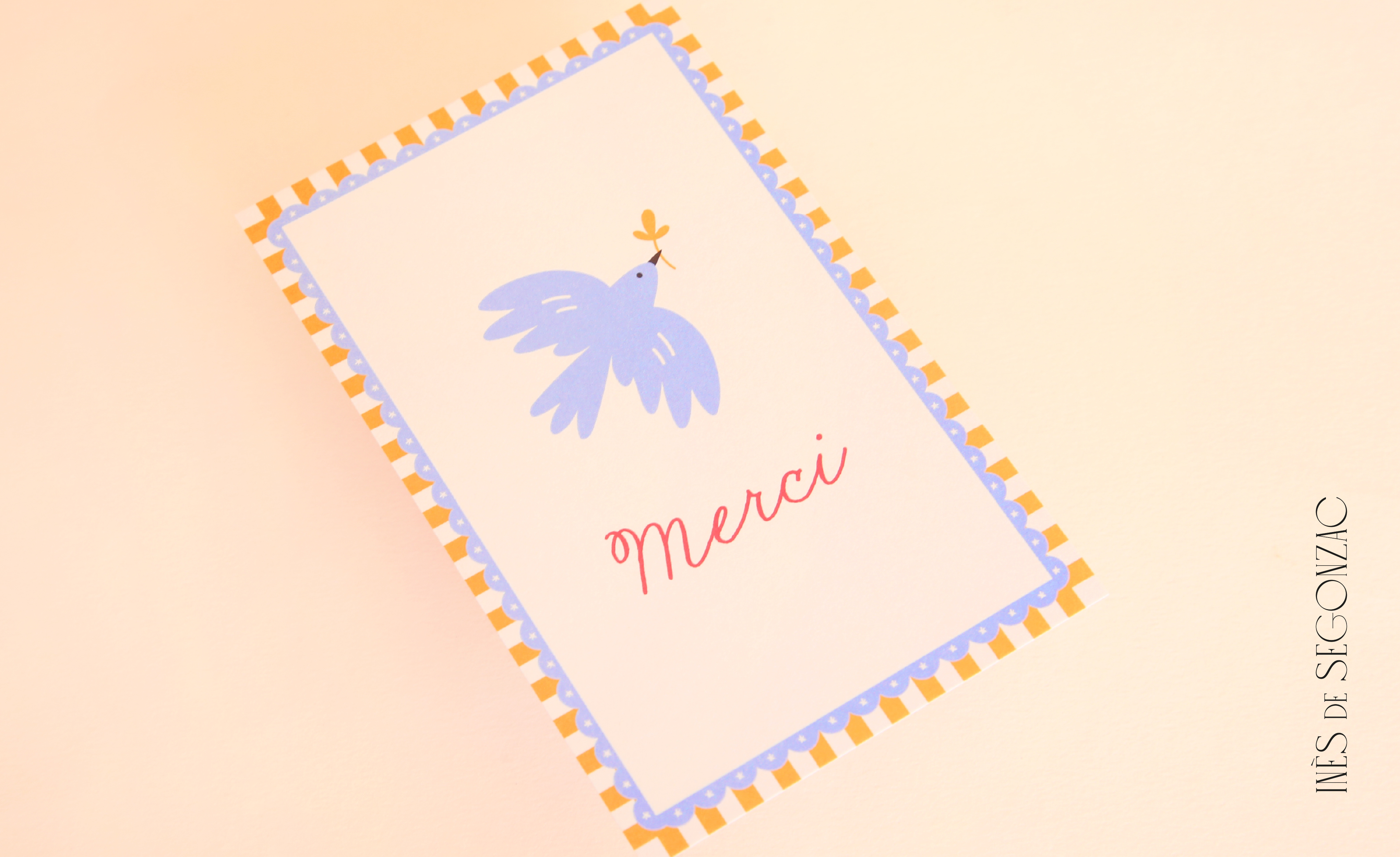 5 cartes merci - 3016