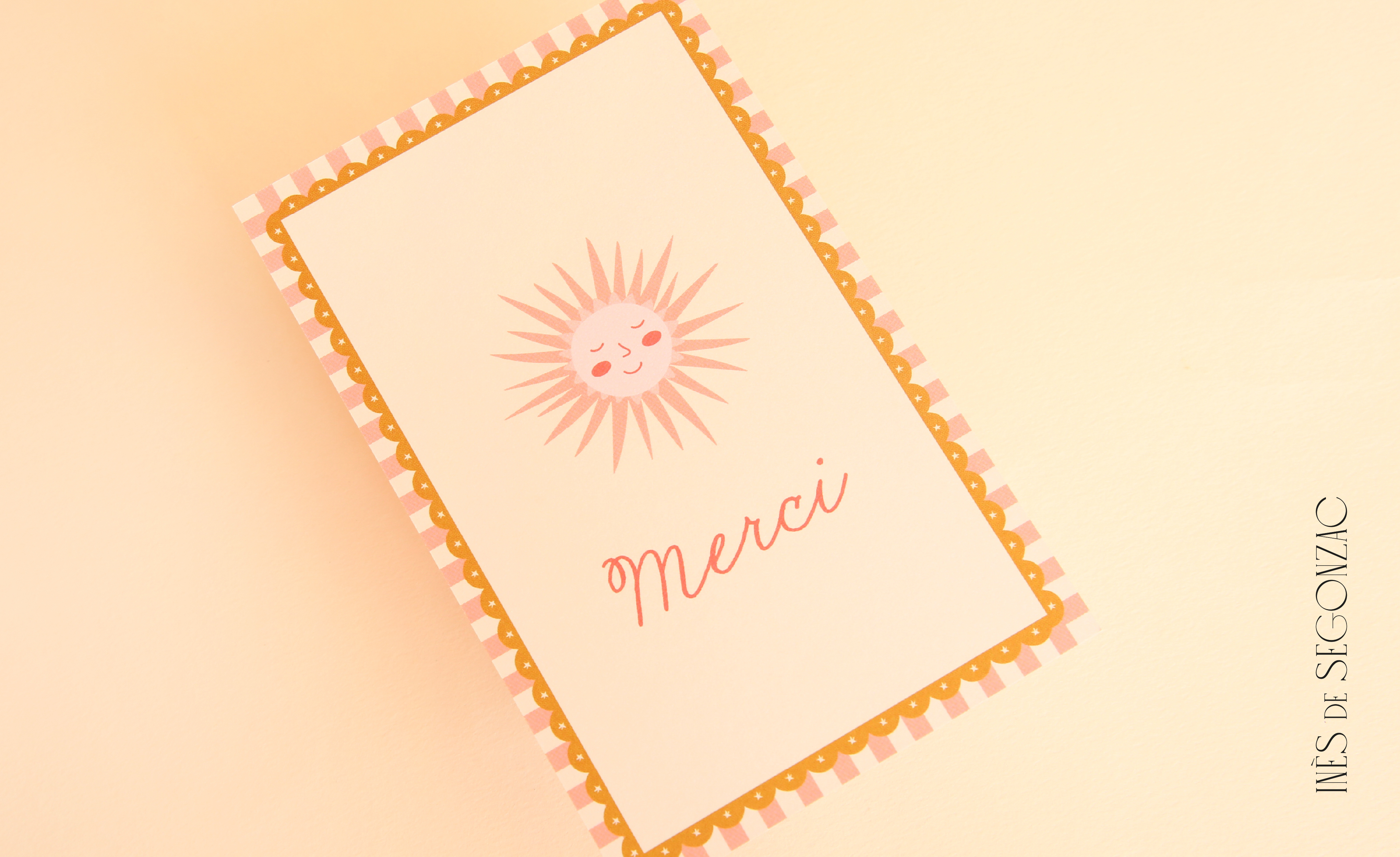 5 cartes merci - 3017