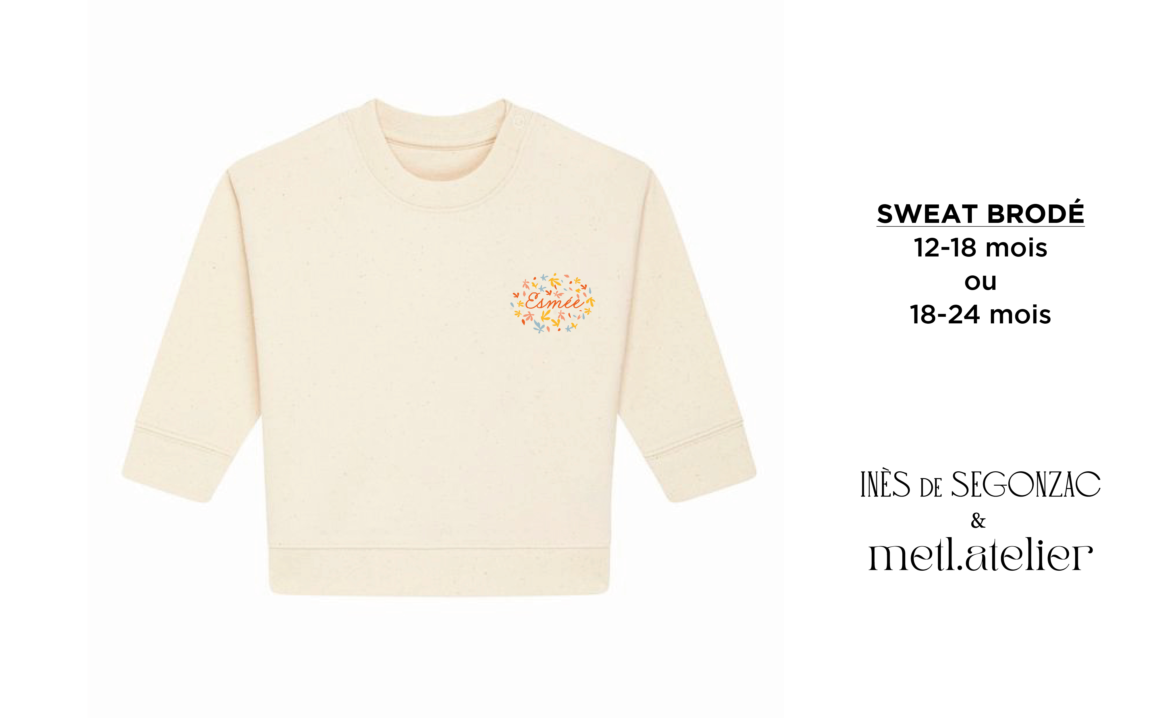 Pull Brodé modèle Esmée - 3038