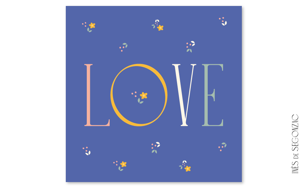 Love bleu fleuri - 559