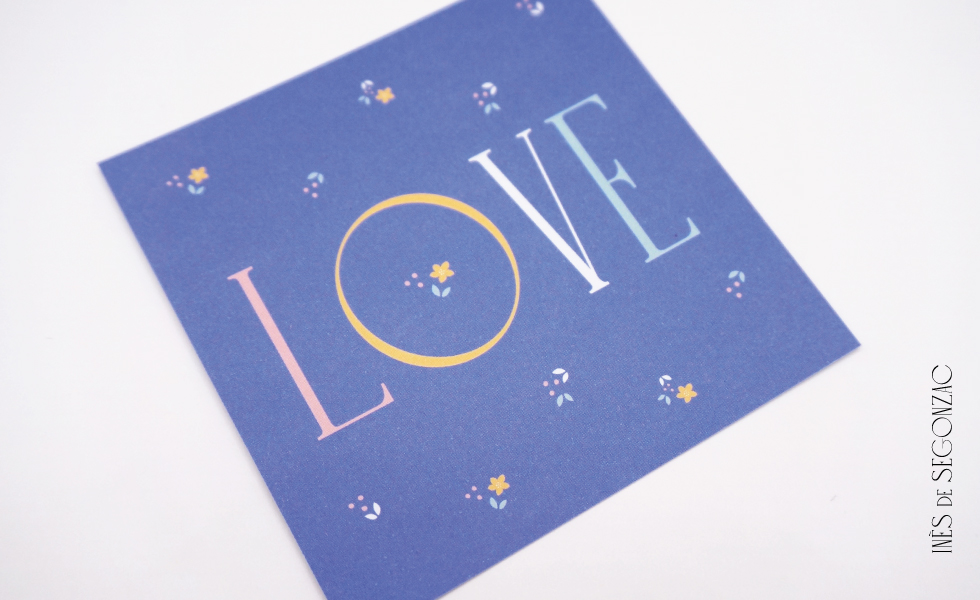 Love bleu fleuri - 560