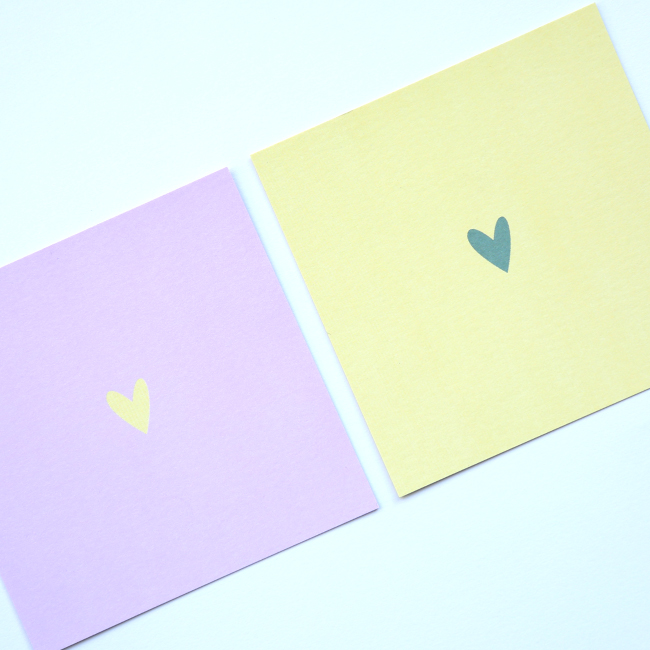 2 cartes cœur