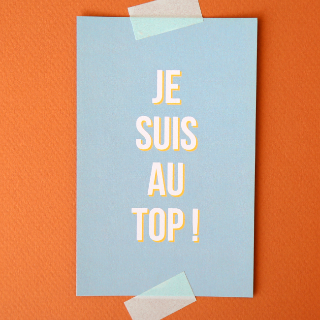 Je suis au top !