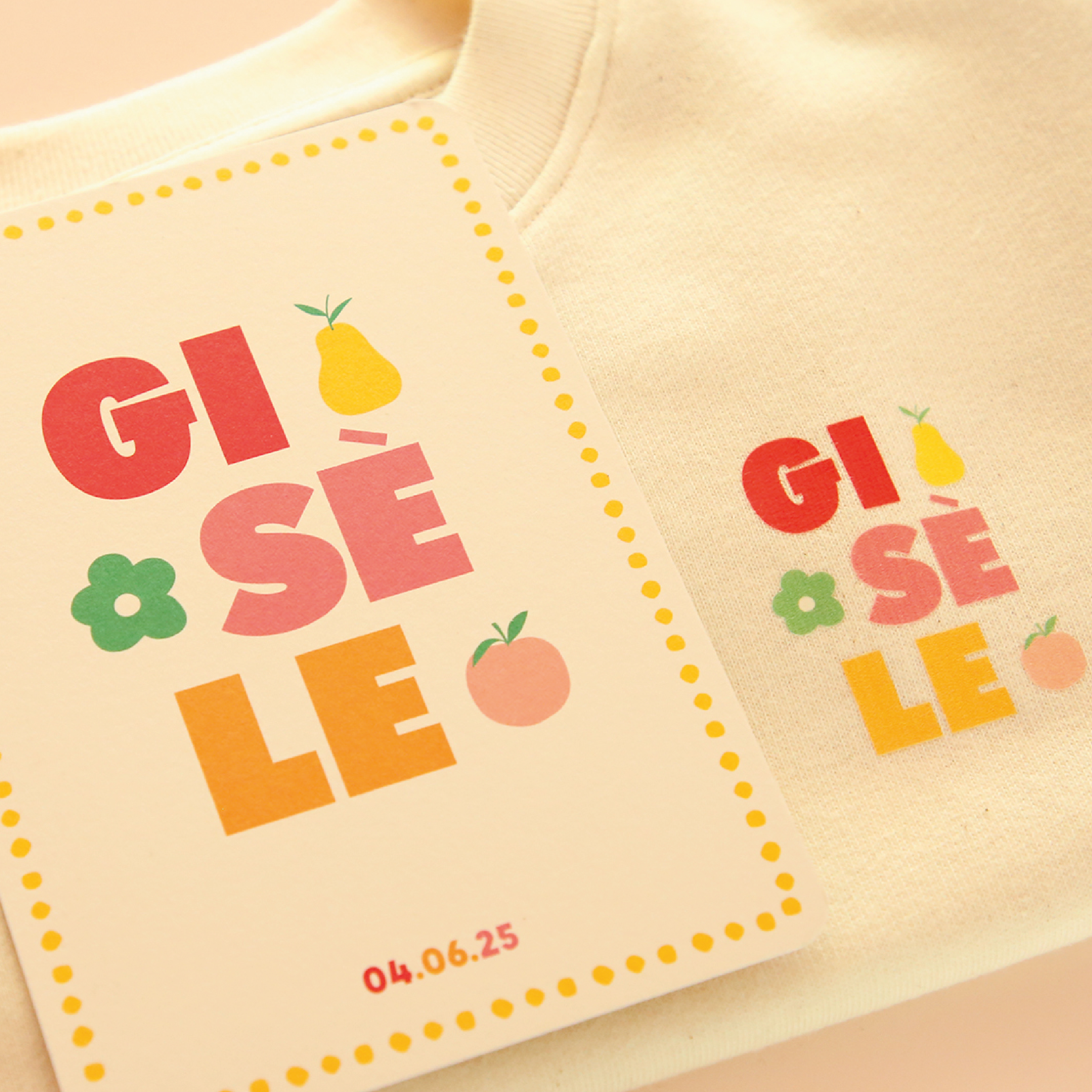 Pull imprimé modèle Gisèle